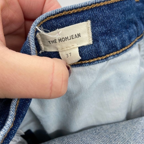 MADEWELL The Mom Jean Distressed Medium Wash Denim Blue Jeans Size 37 - Picture 8 of 9